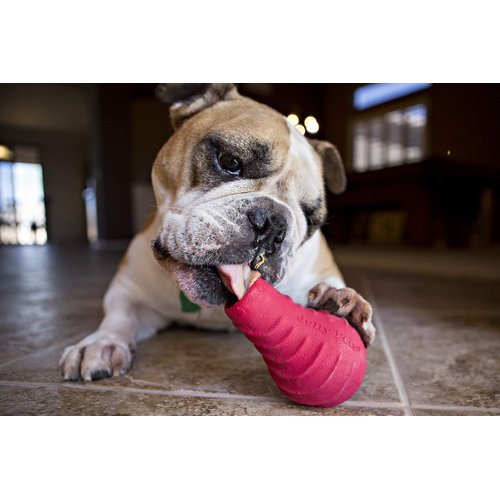 Jolly Pets Tuff Range Tuff Toppler Rocking Treat Dispenser Dog Toy, 5 Inches, Red