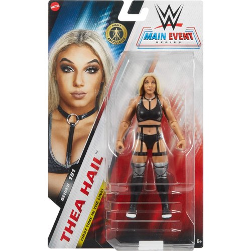 Mattel WWE Thea Hail Action Figure, Main Event Series #151 6-inch Collectible with 10 Articulation Points & Life-Like Look