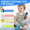 Avkast Teething Toys for Baby 3 6 12 18 Months, TV Remote Control Shaped Baby Teether Toys, Baby Chew Toys, Food Grade Silicone Teething Toys for Infants, BPA Free, for Baby Gum Relief
