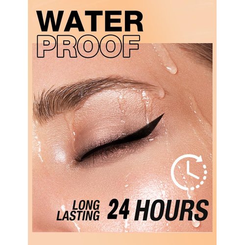 fupah Ayky Long Wear Gel Eyeliner, Natural Black Eyeliner Cream Waterproof, Ayky Gel Eyeliner, Eyeliner Gel Waterproof Smudge Proof, Long Lasting Gel Eyeliner Pencil, Eye face Paint Sticks (Black)