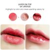 Yasovigi Hydrating Lip Oil Plumping Lip Tint Moisturizing Lip Gloss, Transparent Lip Balm Care Stick Nourishing Repairing Non-sticky, Moisture&Lighten Lip Lines (Cherry, Normal)