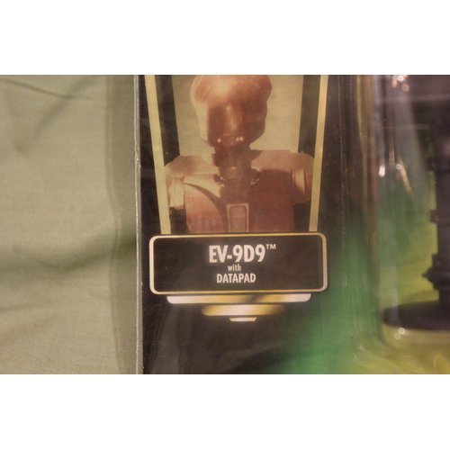 EV-9D9 WITH DATAPAD & FREEZE FRAME ACTION SLIDE Star Wars 1997 The Power of the Force Action Figure & Accessories