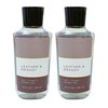 Bath & Body Works Shower Gel, Set of 2 Bottles, Each Bottle 10oz (Leather Brandy)