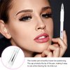 PMUBEAUTY 2 Pack Beauty Marker Eyebrow Mapping Pen microblading Marker Pen Skin Marker Pen Eyebrow Permanent Makeup Position Mapping Mark Tools for Eyebrow Lip Liners Skin (White + Pink)