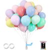 OWill 120pcs Pastel Balloons 12 Inches Macaron Latex Balloons, Helium Quality for Birthday Baby Shower Wedding Party Supplies Halloween Arch Garland Decoration