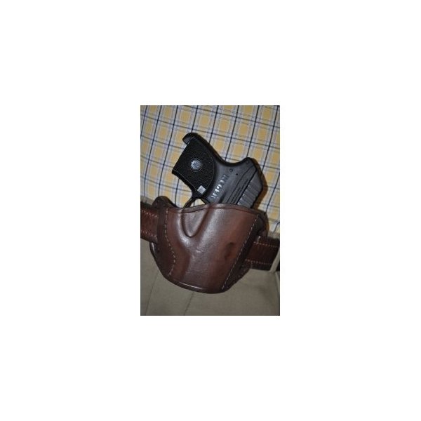 Pro-Tech Outdoors Brown Leather Belt Slide Gun Holster for Taurus PT-22, P-25