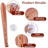 AHQiZFX 3 Pcs Baseball Beach Ball Baseball Bat Inflates, Including Beach Ball Baseball and 2 Pcs 30 Inch Inflatable Baseball Bat, Baseball Party Favors for Pool Beach Sports Game