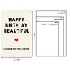 Qamza Naughty Adult Birthday Card for Wife Girlfriend Fiancee Couple Women, Funny Wife Girlfriend Fiancee Birthday Card Gift for Her