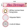 MEFENG Pink Little Miss Threenager Banner - Three Years Old Birthday Party Decor - 3rd Birthday Backdrop for Girl - Yard Sign Baby Shower Party Supplies - Lager Third Birthday Decorations -9.8x1.6 ft.