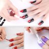 WEILUSI Nail Protector Nail Art Plastic Peel Off Sticker U-Shape Tape Polish Guards Cuticle Protectors Disposable 10 Sheets 100pcs