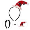 WLLHYF 2 Pieces Satin Headbands 1 Inch Wide Hard Head Band Fashion Solid Headband Anti-slip Plain Hair Bands Diy Hair Accessories for Women Girls Halloween Christmas Valentine's Day
