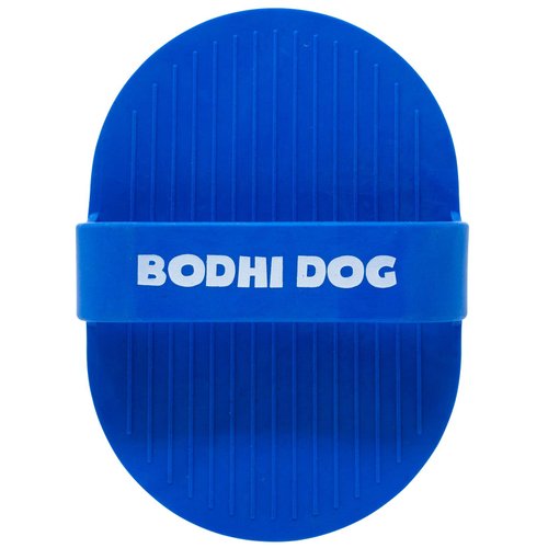 Bodhi Dog Shampoo Brush | Pet Shower & Bath Supplies for Cats & Dogs | Dog Bath Brush for Dog Grooming | Long & Short Hair Dog Scrubber for Bath | Quality Dog Wash Brush (Shampoo Bundle, Blue)
