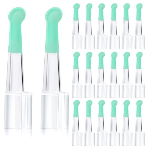 20 Pieces Ear Spoon Tips Ear Cleaner Replacement Set for 3.5 mm Otoscope Plastic Ear Cleaner Tips Reusable Ear Cleaner Spoon Tip for Teens Adults Family Ear Health Care