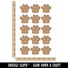 Paw Print Outline Dog Cat Temporary Tattoo Water Resistant Fake Body Art Set Collection - 15 2" Tattoos (1 Sheet)
