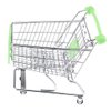 Mini Shopping Cart Miniature Supermarket Handcart Shopping Utility Cart Storage Toy for Kids - Green