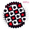 40Pcs Casino Poker Card Paper Napkins Las Vegas Paper Napkin Set Club Game Dinner Night Playing Cards Themed Party Supplies