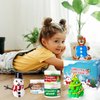 BANBBUR 3 Pack Christmas Stocking Stuffers for Kids,Christmas Crafts for Kids,Build a Snowman Kit Modeling Clay DIY Christmas Gifts Activities