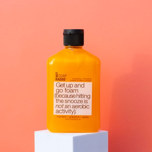 Not Soap, Radio Get Up and Go | Mandarin Grapefruit | Foam Bath Shower Gel