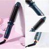 Zjyufy Small Curling Straightening Iron Brush for Short Long Hair Portable Heated Hair Curler Straightener Barrel Wand for Travel Home Styling Bangs Short Long Hair