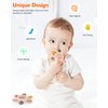 akolik Teething Toys for Babies, Baby Teethers Toy Teething Ring Silicone, Grasping Teething Toy, BPA Free Teething Nursing Accessories for 3+ Months Boy, Girl Toddlers