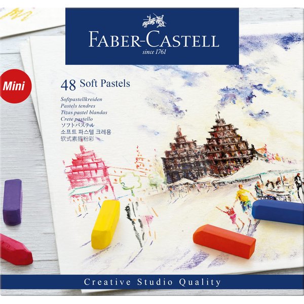 Faber-Castel FC128248 Creative Studio Soft Pastel Crayons (48 Pack), Assorted