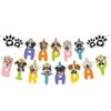 BIEUFBJI Dog Birthday Banner Dog Birthday Decoration Dog Themed Birthday Party Supplies Dog Theme Happy Birthday Party Bunting Decoration Baby Shower Party Supplies for Pet