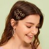 HINZIC 6Pcs Gold Star Hair Clips Vintage Cluster Star Hair Pin Barrettes Metal Hoop Star Head Clip Space Hair Accessories for Women Girls Gift