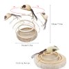 Andiker Interactive Cat Toy, Exercise Plush Mouse with Spiral Spring, Indoor Portable Toy for All Breed Sizes
