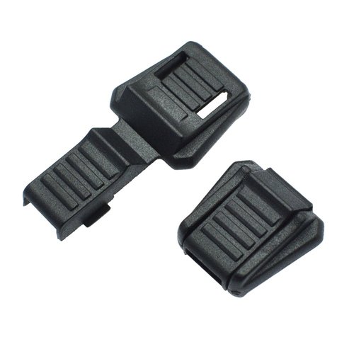 50pcs Zipper Pull Cord Lock Cord Ends Paracord Clips Plastic Buckle for Paracord Cord,Shoes,Molle Backpack Accessories