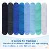 WONVOC Needle Felting Wool 80 g, 8 Colors Nature Wool Roving, Felting Wool Bulk, Wool Roving for Needle Felting, for DIY Craft Materials and Felting Wool Craftsmen, 10g/Color, Blue
