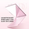 DUcare Portable Folding Vanity Mirror with Stand, Pink