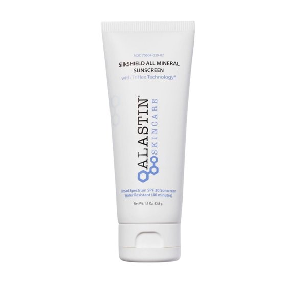 ALASTIN Skincare SilkSHIELD All Mineral Sunscreen for Face SPF 30 (1.9 oz) | Lightweight Sunblock Lotion | Daily Moisturizer | Fragrance-Free
