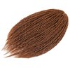 Aguacor Synthetic Textured Dreadlocks Straight Double Ended Dreadlock Extensions with Texture 20inches 10 Strands Thin Soft DE Dreadlock Extensions for Women (10 Strands, 30#)