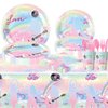 81Pcs Music Tour Party Tableware Set Popular Singer Party Decoration,Popular Singer Music Birthday Party Supplies