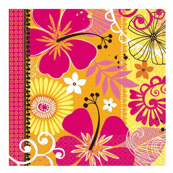 Tropical Heat Beverage Napkins Party Accessory