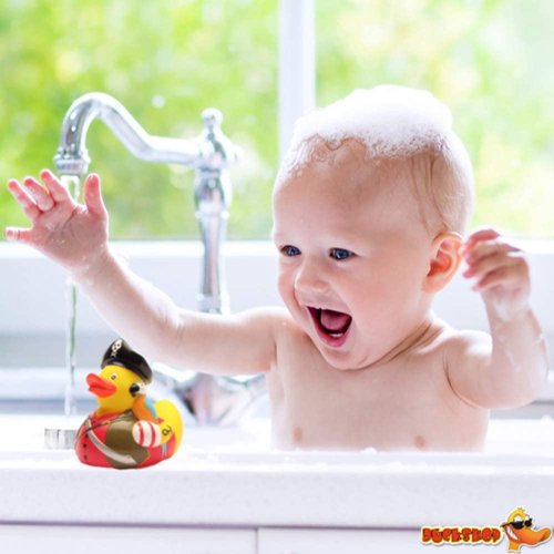Yarto Famous & Historical Rubber Duck Bath Toys | Educational | Child Safe | Tested for Ages 0+ | Collectable | Party Favors | Cake Toppers (Bucanner)