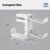 3-in-1 PC Gaming Headphone & Controller Holder - EURPMASK Headphone Hanger w/Adjustable Clamp&Rotating Arm,Headset Stand Under Desk Controller Stand WH