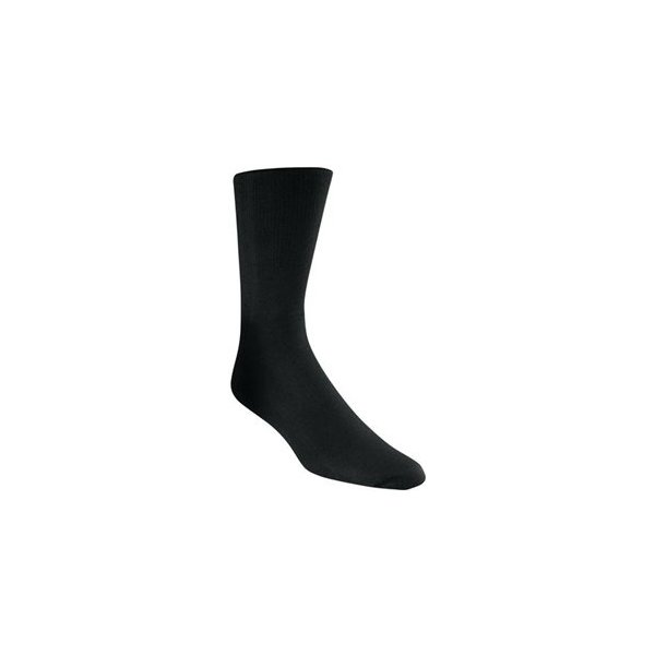 Diabetic Socks, Ultra Light, 6pair, Crew/Black Size 10-13