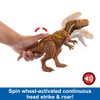 Mattel Jurassic World Wild Roar Dinosaur Toy with Sound & Attack Move, Megalosaurus Posable Action Figure Includes Digital Play, 11 inches Long