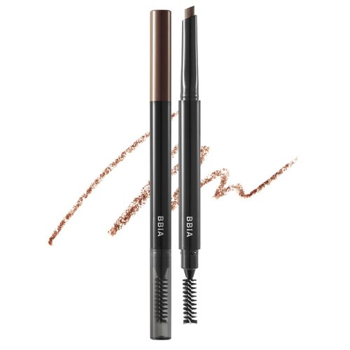 BBIA Last Auto Eyebrow Pencil 5 Colors – No Sebum Brow Definer Retractable Pencil with Dual-Sided Brush Waterproof Longlasting Shape & Define & Fill Eye Brow Vegan Korean Makeup (03 COCOA BROWN R)