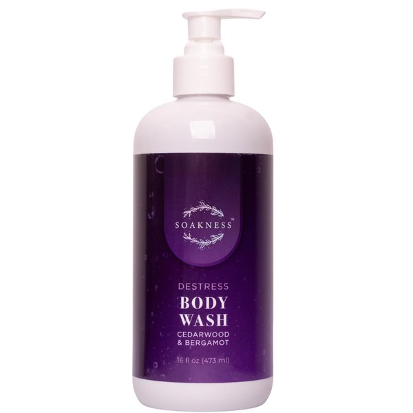 Soakness Moisturizing Body Wash - Hydrates & Nourishes Dry, Sensitive Skin, Gentle Cleanse, Light Fragrance, Sulfate-Free 16 fl oz
