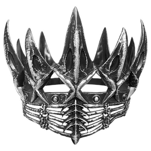 WOFASHPURET Crow Crown Cosplay Headpiece - Gothic Queen Tiara Costume for Women and Men, Goth Party Decor