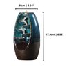 Inscents Waterfall AS-SEEN-ON-TV Ceramic Incense Holder Cone Burner with Backflow Design Ornament Home Decor Aromatherapy for Spa Office Bedroom Yoga +100pcs Essential Oil Dipped Scented Incense Cones