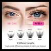 AJEAJE 120Pcs Eyelash Extensions,3D Lash Clusters DIY False Eyelashes for Self Achieve,Easy Apply Curl Long Individual Lashes Mixed Tray Set Mixed