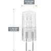 3 Pack - Aroma Night Light G5.3 Halogen Bulbs - 35 Watt, 2 Pin,110-120 Volt, Replacement for Scented Lamps Tart/Oil Warmers