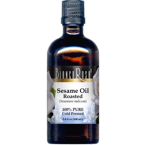 Bianca Rosa Sesame Oil, Roasted - 100% Pure, Cold Pressed (3.40 fl oz, ZIN: 428373) - 2 Pack