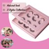 Arimika 3 Styles 6 Pairs Natural Look 3D Mink False Eyelashes, Short Fluffy Wispy Book Lashes A36N-01