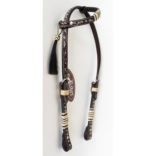 CHALLENGER Horse Show Saddle Tack Rodeo Bridle Western Leather Headstall Breast Collar 7871