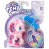 My Little Pony Pinkie Pie Potion Pony Figure - 3-Inch Pink Pony Toy with Brushable Hair, Comb, and 4 Surprise Accessories