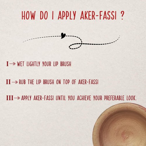 - Moroccan Lip Stain Pot - Aker Fassi Clay Pot & Lip Gloss: Natural Long Lasting Lipstick for Women, Moroccan Lip and Cheek Tint - Authentic Morocco Lip Clay Pot, Natural Lipstick Blush